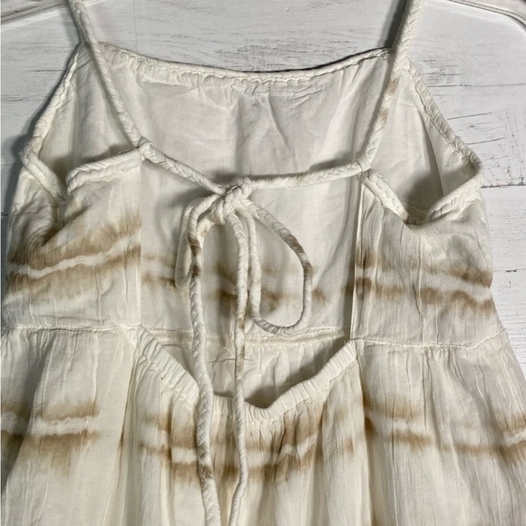 NEW Aerie White Tie Dye Tiered Maxi Sundress - Picture 6 of 7